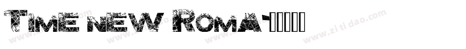 Time new Roma字体转换